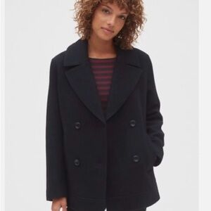 GAP Women's Classic Black Pea Coat